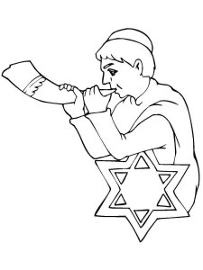 Rosh Hashanah coloring page 2 - Free printable