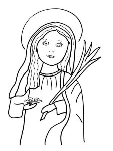 Saint Lucys Day coloring page 4 - Free printable