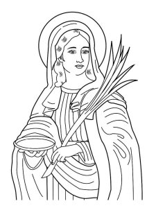 Saint Lucys Day coloring page 5 - Free printable