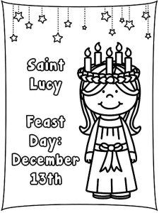 Saint Lucys Day coloring page 8 - Free printable