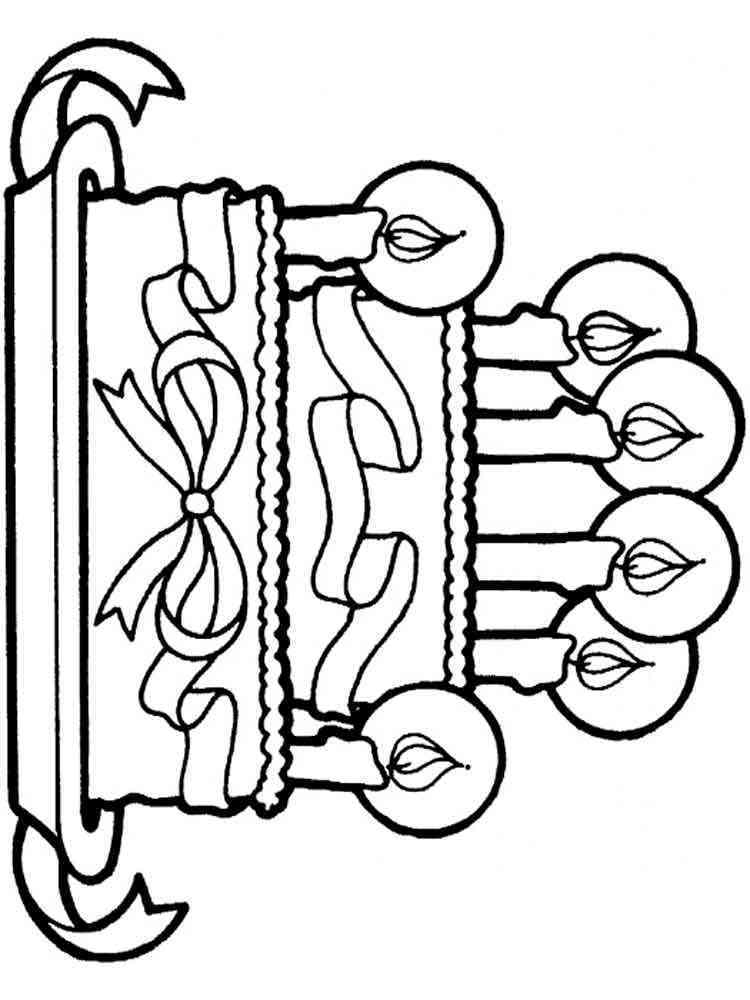 Birthday Cake coloring pages. Free Printable Birthday Cake ...