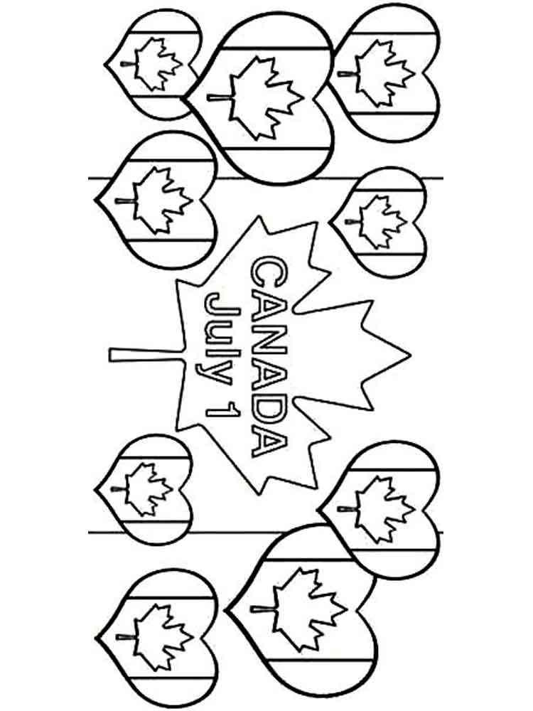 Canada Day coloring pages