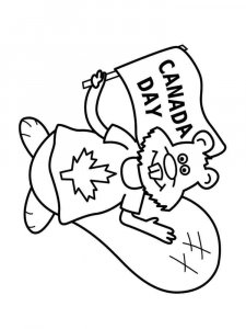 Canada Day coloring page 2 - Free printable