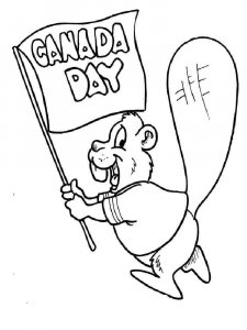 Canada Day coloring page 3 - Free printable