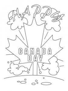 Canada Day coloring page 6 - Free printable