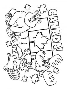 Canada Day coloring page 8 - Free printable