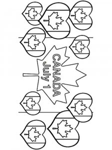 Canada Day coloring page 9 - Free printable