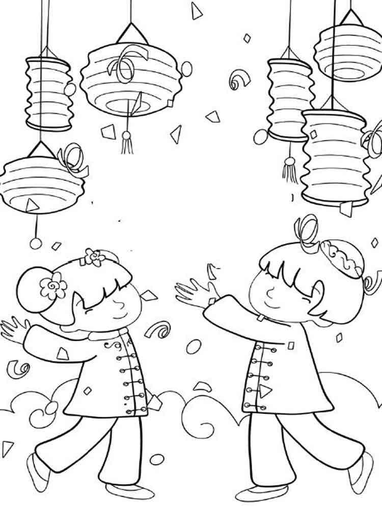 Chinese New Year Coloring Pages - Chinese New Year Coloring Pages