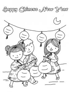 Chinese New Year coloring page 8 - Free printable