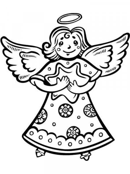 Christmas Angel coloring pages