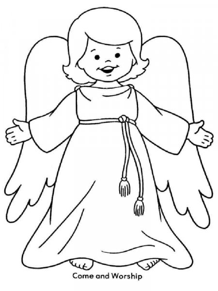 Christmas Angel coloring pages