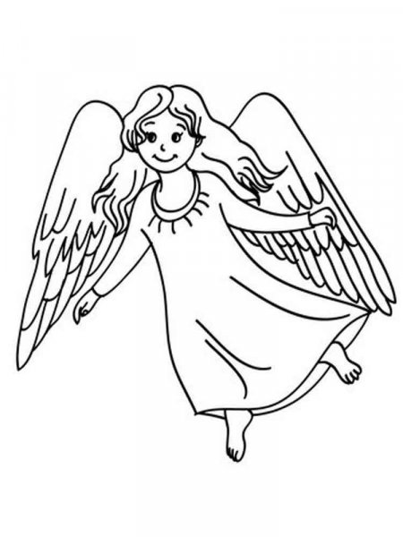 Christmas Angel coloring pages