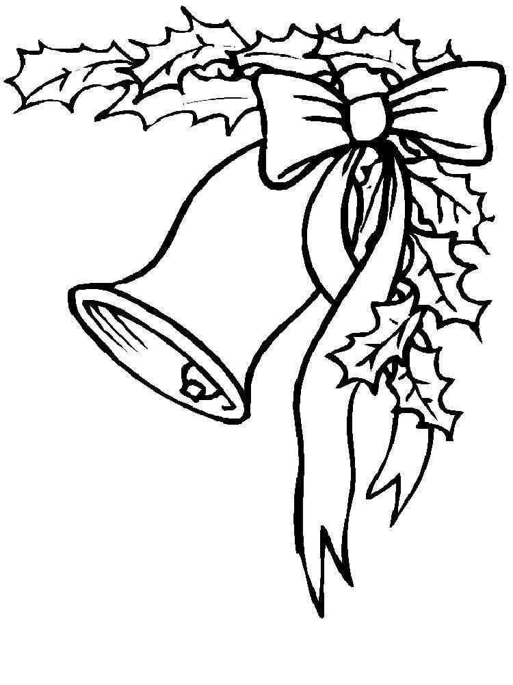 Christmas Bells coloring pages. Free Printable Christmas Bells coloring