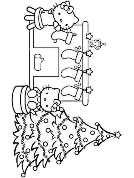 Christmas Chimneys coloring pages