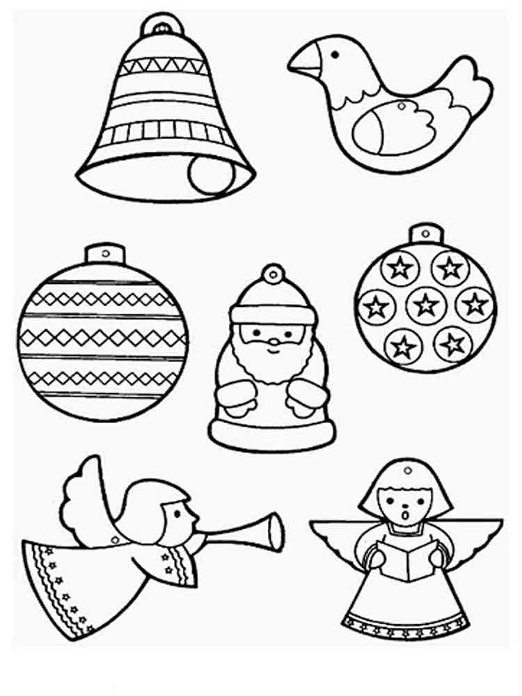 Christmas Decorations Coloring Pages
