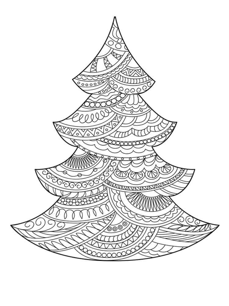 Christmas Tree coloring pages. Free Printable Christmas ...
