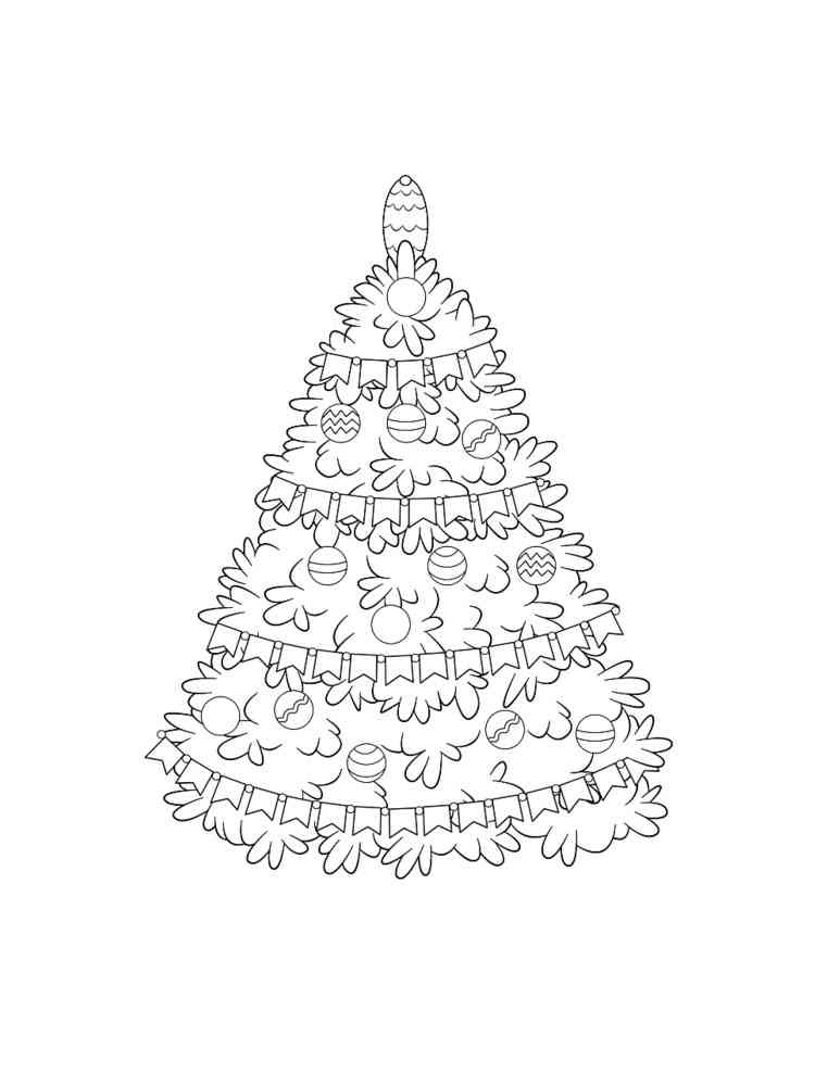 Download Christmas Tree coloring pages. Free Printable Christmas ...