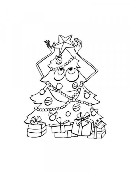 Christmas Tree coloring pages