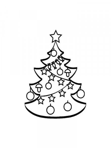 Christmas Tree coloring pages
