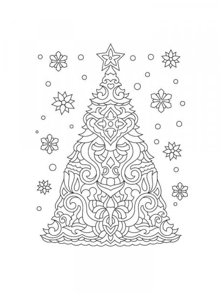 Christmas Tree coloring pages