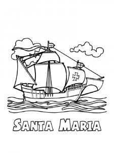 Columbus Day coloring page 10 - Free printable