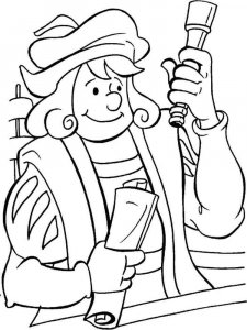 Columbus Day coloring page 3 - Free printable