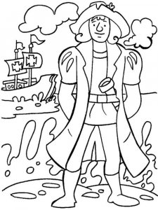 Columbus Day coloring page 5 - Free printable