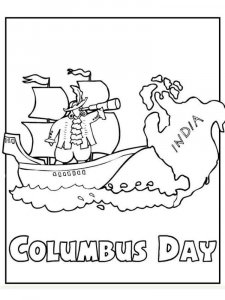 Columbus Day coloring page 7 - Free printable