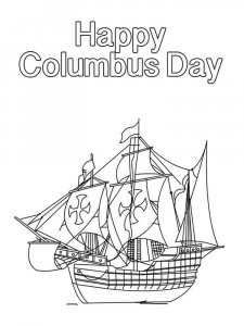 Columbus Day coloring page 8 - Free printable