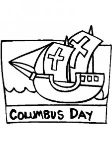 Columbus Day coloring page 9 - Free printable