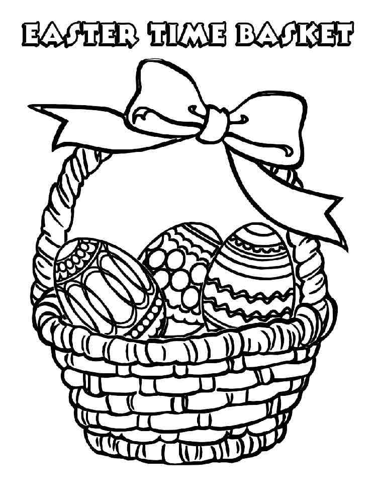 Easter Basket coloring pages. Free Printable Easter Basket coloring pages.