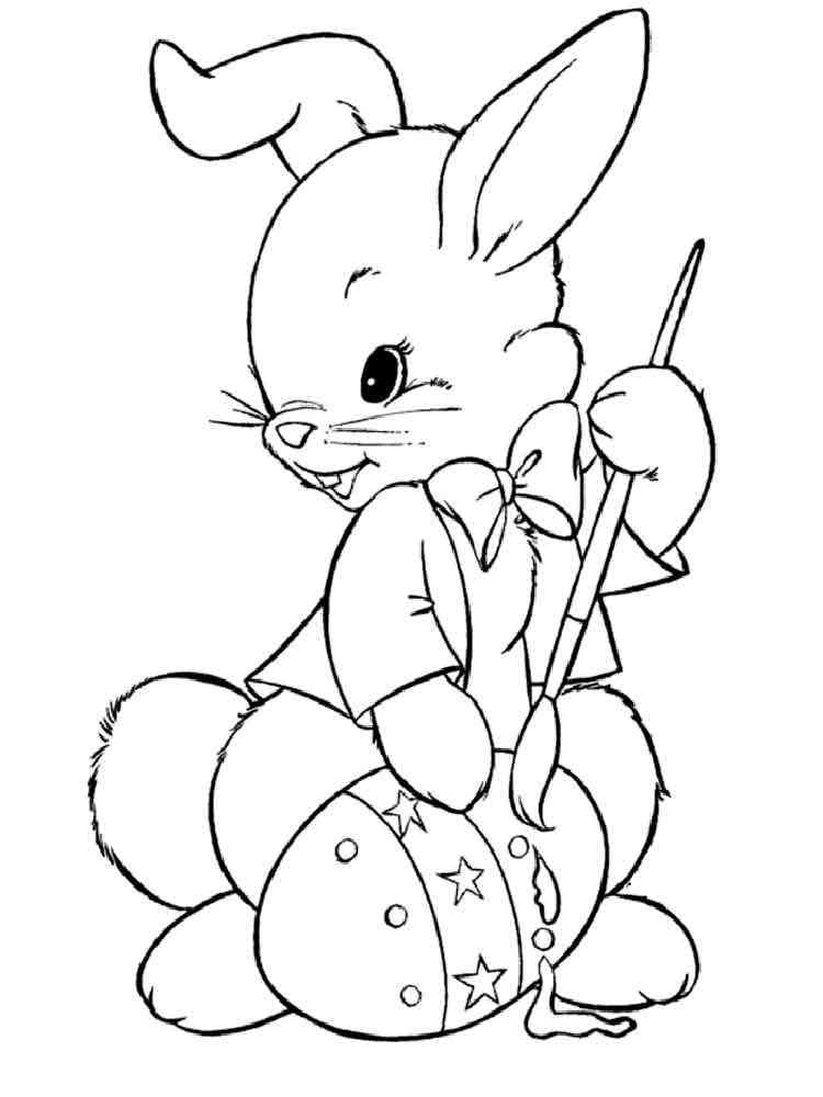 Easter Bunny coloring pages. Free Printable Easter Bunny ...