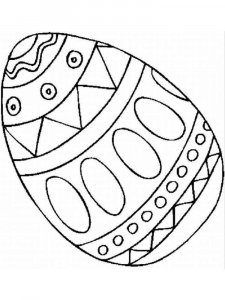 Easter egg coloring page 12 - Free printable