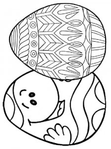 Easter egg coloring page 13 - Free printable