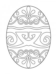 Easter egg coloring page 19 - Free printable
