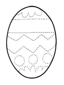 Easter egg coloring page 20 - Free printable