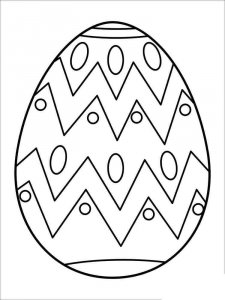 Easter egg coloring page 22 - Free printable