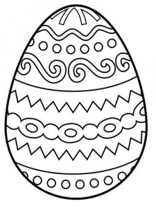Easter egg coloring page 3 - Free printable