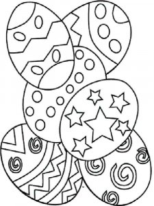 Easter egg coloring page 5 - Free printable