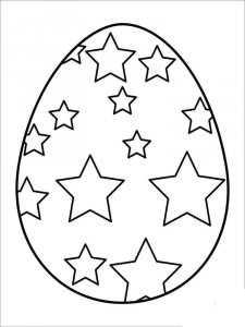 Easter egg coloring page 6 - Free printable