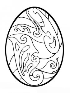 Easter egg coloring page 8 - Free printable