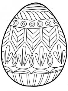 Easter egg coloring page 9 - Free printable