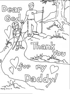 Fathers Day coloring page 11 - Free printable