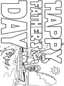 Fathers Day coloring page 15 - Free printable