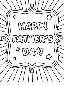 Fathers Day coloring page 16 - Free printable