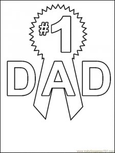 Fathers Day coloring page 2 - Free printable