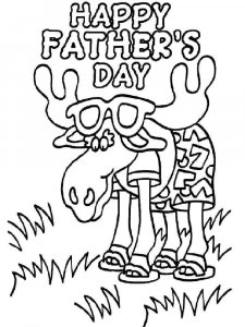 Fathers Day coloring page 3 - Free printable