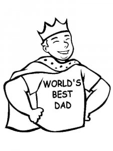 Fathers Day coloring page 6 - Free printable