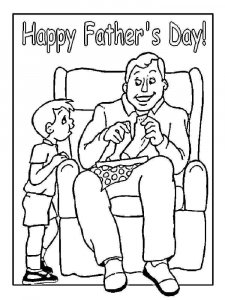 Fathers Day coloring page 8 - Free printable