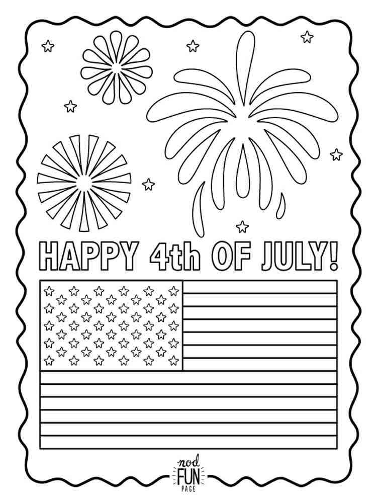 Fourth of July coloring pages. Free Printable Fourth of July coloring